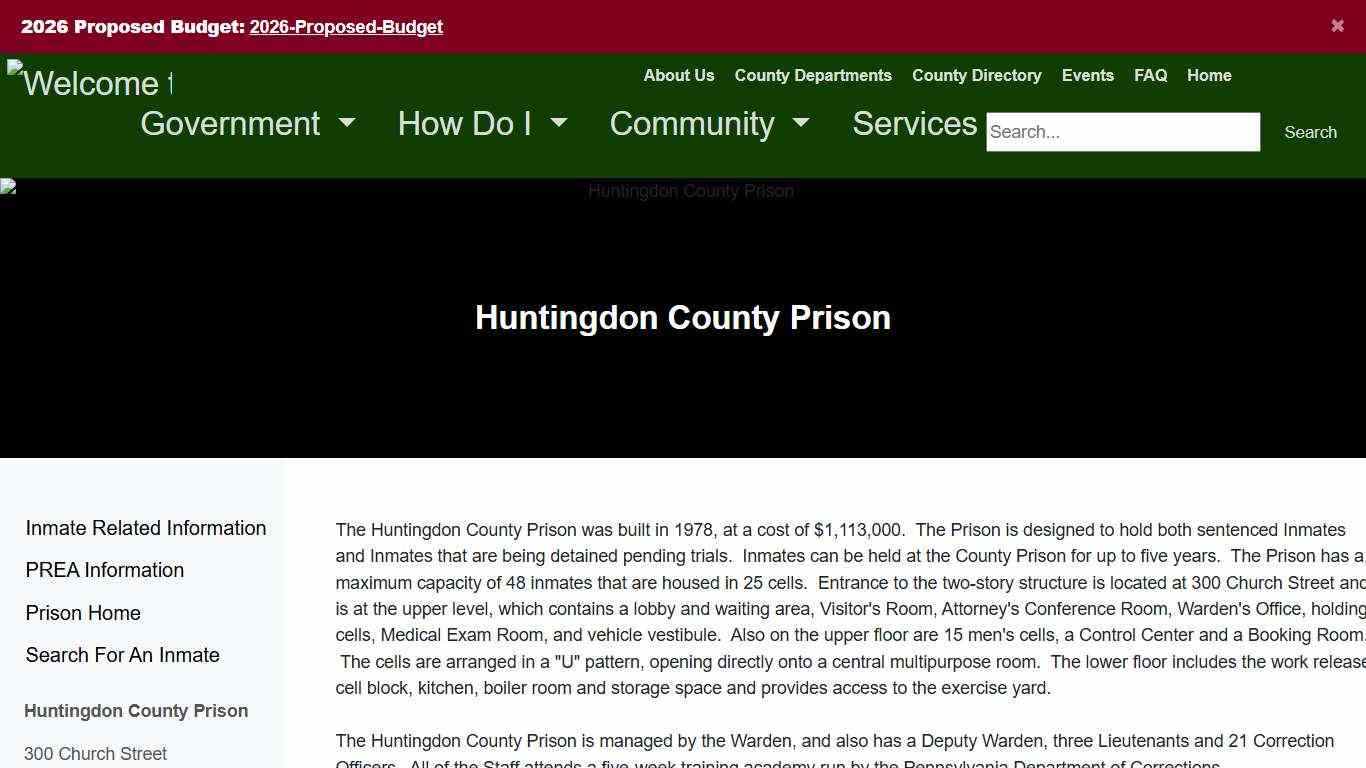 HuntingdonCounty - Prison